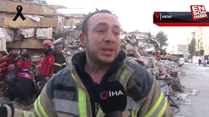 Hatay'da bir cana daha ulaşan ekipler gözyaşlarını tutamadı