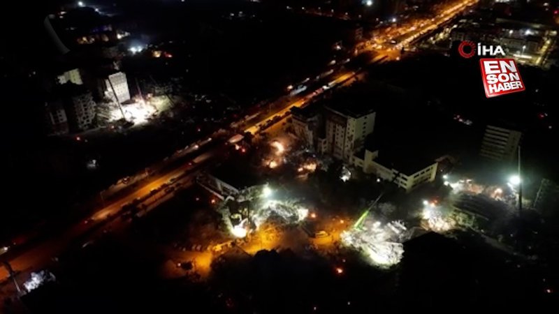 Kahramanmaraş merkezli depremlerden etkilenen Hatay'dan son görüntüler