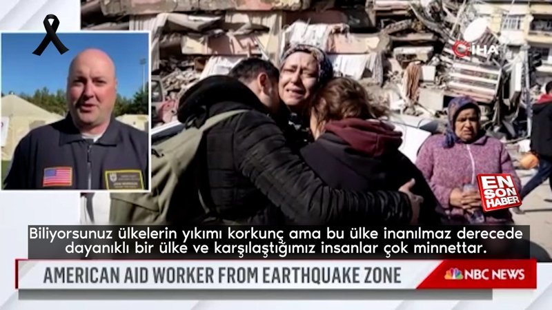 ABD'li arama kurtarma ekibi üyesi: Türkiye inanılmaz derecede dayanıklı bir ülke