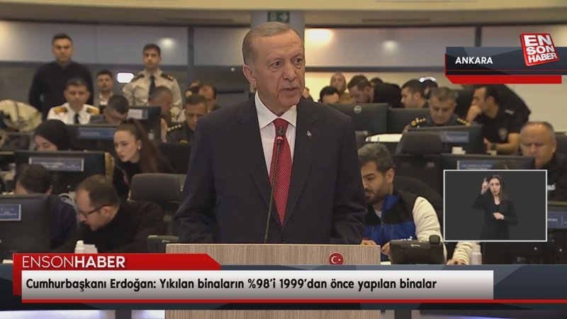 Cumhurbaşkanı Erdoğan: Yıkılan binaların %98’i 1999’dan önce yapılan binalar