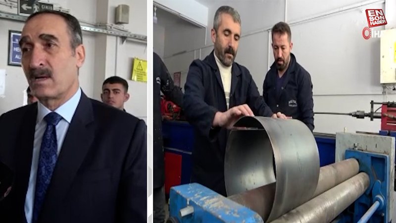 Muşlu öğrenciler tatillerini iptal edip deprem bölgesine soba üretiyor