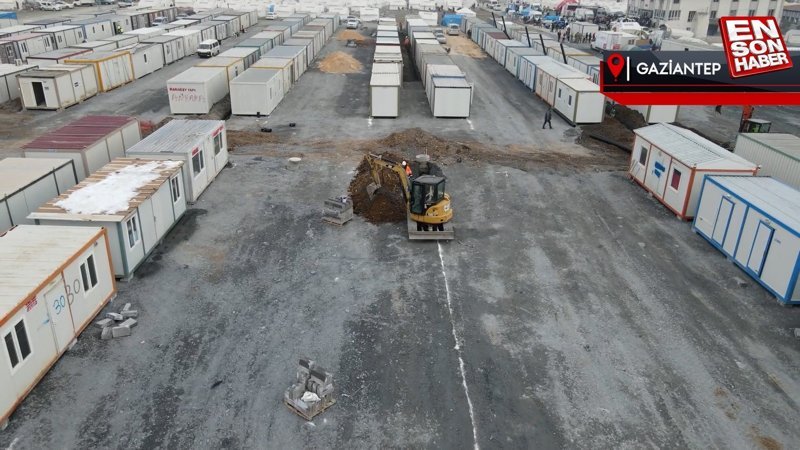 Nurdağı ve İslahiye ilçelerinde geçici barınma alanlarının çalışmalarına başlandı