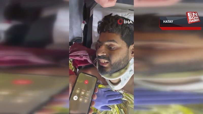 Hatay'da enkaz altındaki Mustafa, depremin 261'inci saatte sağ çıkarıldı