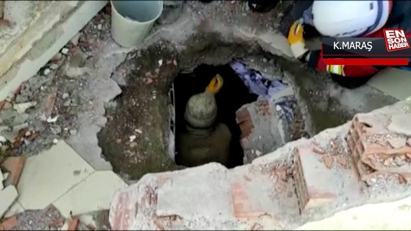 Enkaz altında kalan bir köpek, Batman ekibi tarafından kurtarıldı