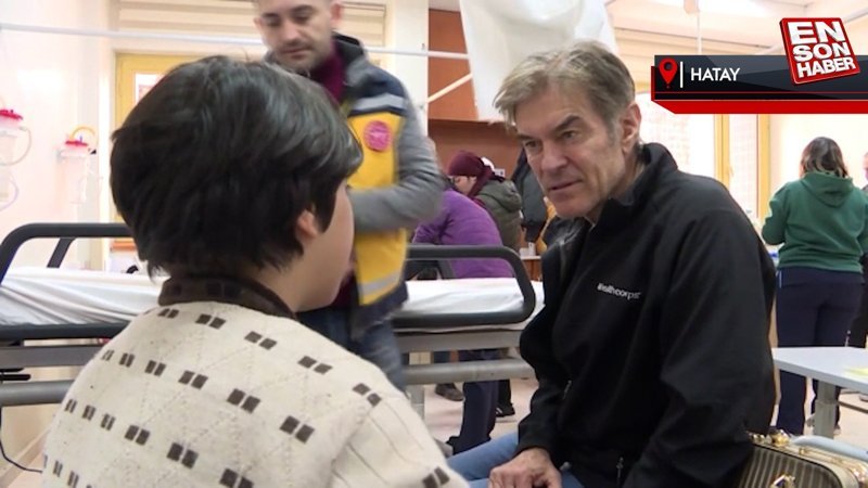 Mehmet Öz, Hatay'da hastanede yatan depremzedeleri ziyaret etti