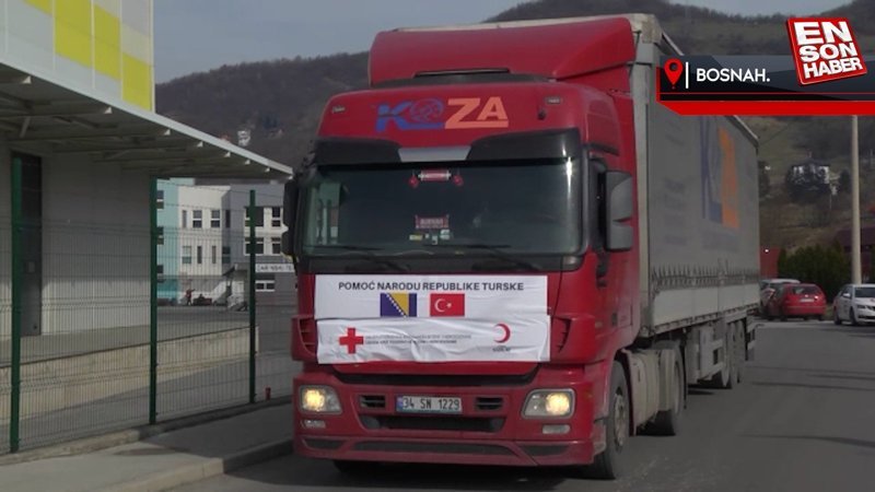 Bosna Hersek Kızılhaçı, Türkiye ve Suriye'ye 4 tır yardım yolladı