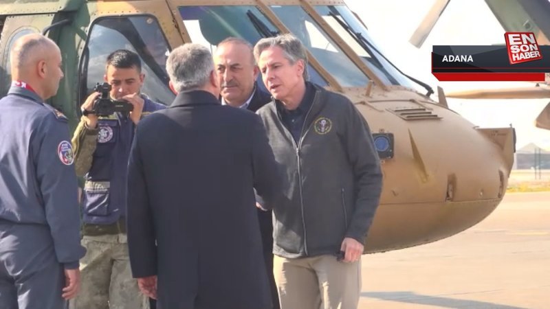 Çavuşoğlu ve Blinken deprem bölgelerinde inceleme bulunmak üzere Hatay'a gitti