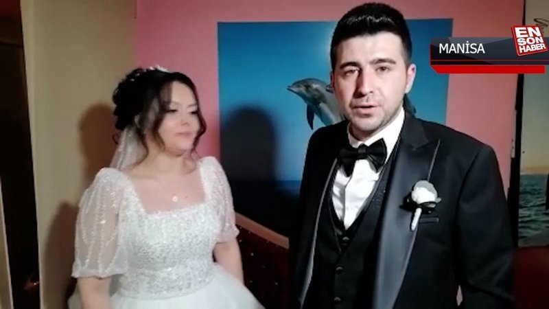 Manisa'da düğünde takılan paraları depremzedeler için bağışladılar