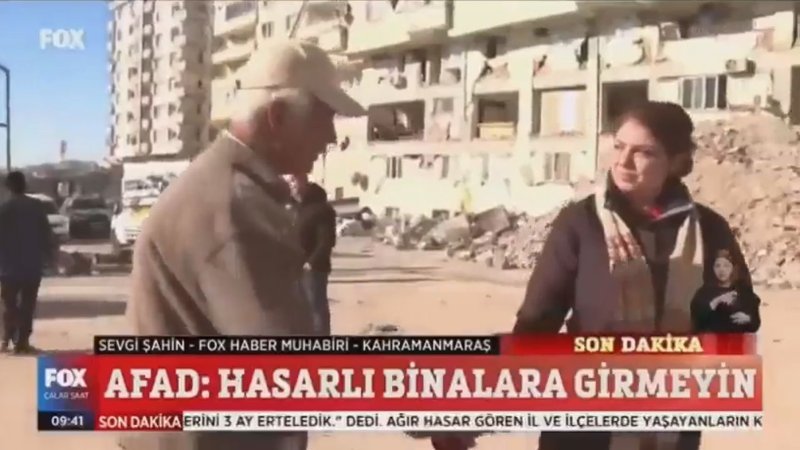 Fox TV muhabiri vatandaşlar tarafından deprem bölgesinden kovuldu