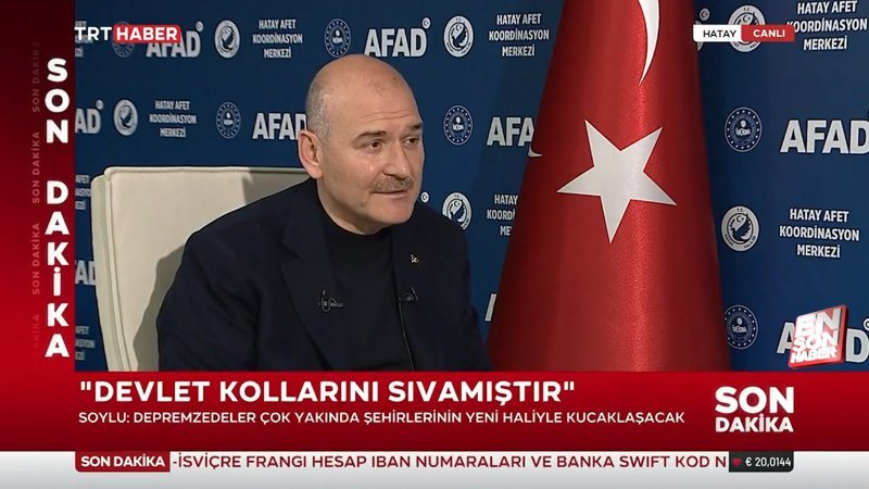 Süleyman Soylu: Depremlerde kaybettiğimiz vefat sayımız 43 bin 556