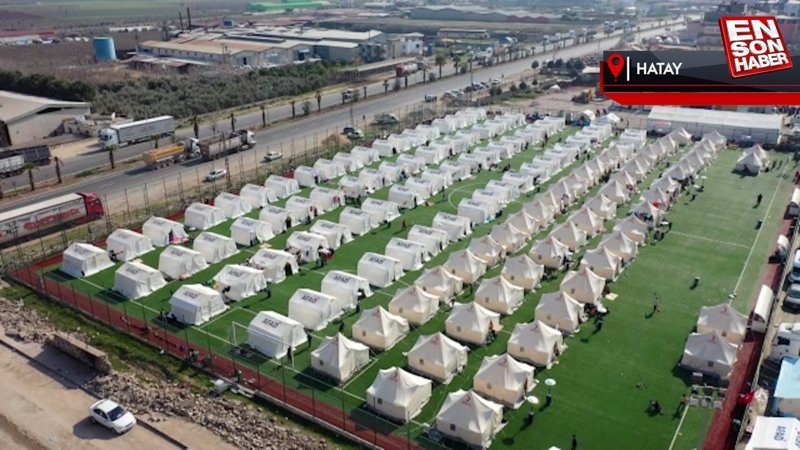 Kırıkhan'daki çadır kentin sakinleriyle yakından ilgileniliyor