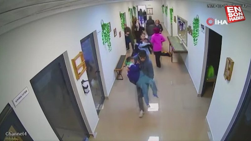Malatya’da ikinci depreme anaokulunda böyle yakalandılar