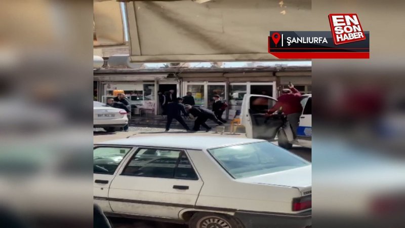 Şanlıurfa'da 10 kişinin yaralandığı kavga kamerada