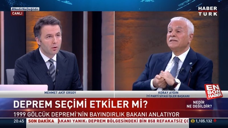 TOKİ'yi karalamaya çalışan İyi Partili Koray Aydın, sunucunun düzeltmesine de aldırmadı