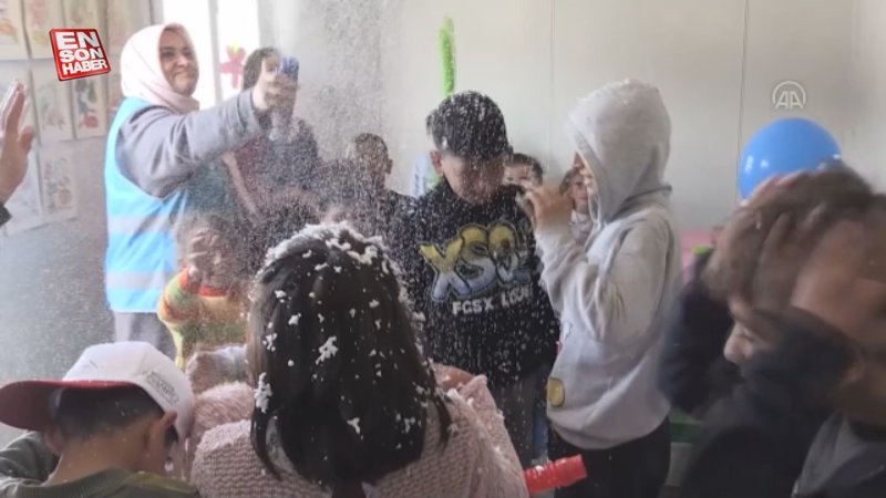 Din görevlileri, İslahiye’deki depremzede çocuklar için etkinlik düzenliyor