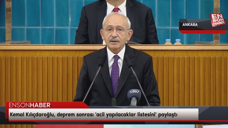 Kemal Kılıçdaroğlu, deprem sonrası 'acil yapılacaklar listesini’ paylaştı