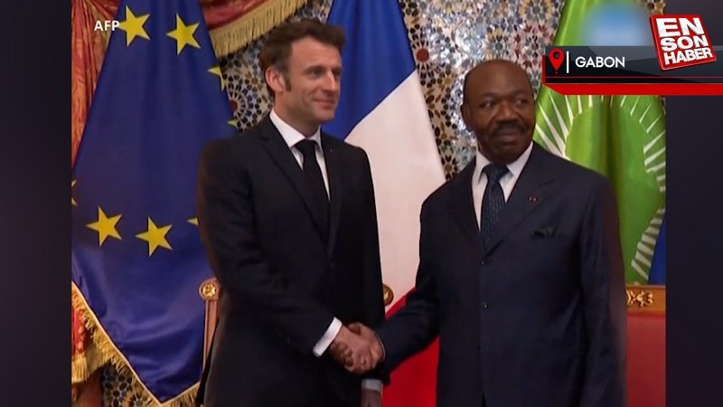 Fransa Cumhurbaşkanı Macron, Gabon’a gitti