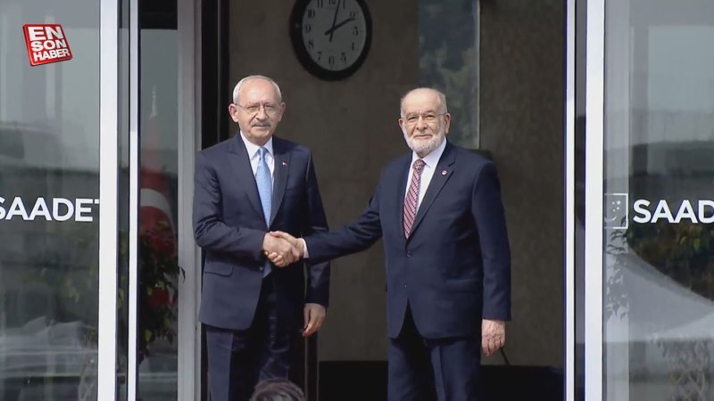 Kemal Kılıçdaroğlu Saadet Partisi genel merkezine geldi
