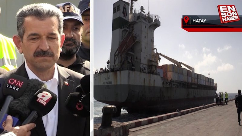 Katar'ın gönderdiği yaşam konteynerleri İskenderun Limanı'na ulaştı