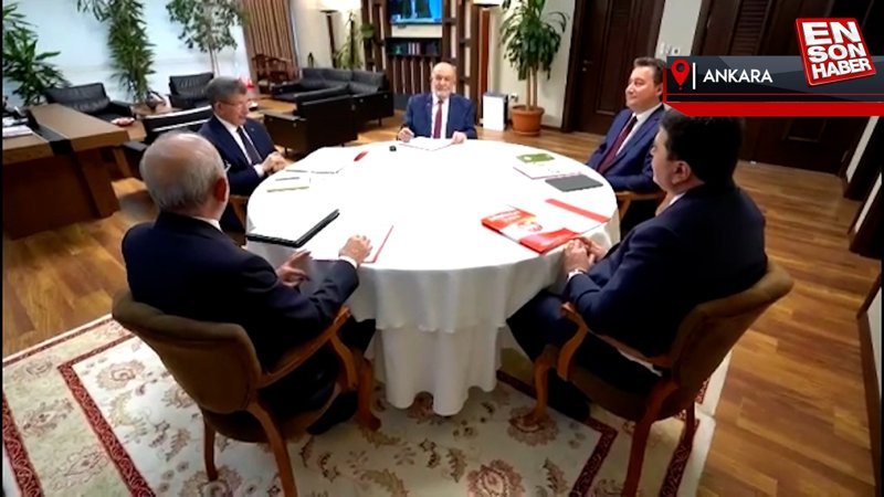 Millet İttifakı'nda yer alan 5 partinin genel başkanları bir araya geldi