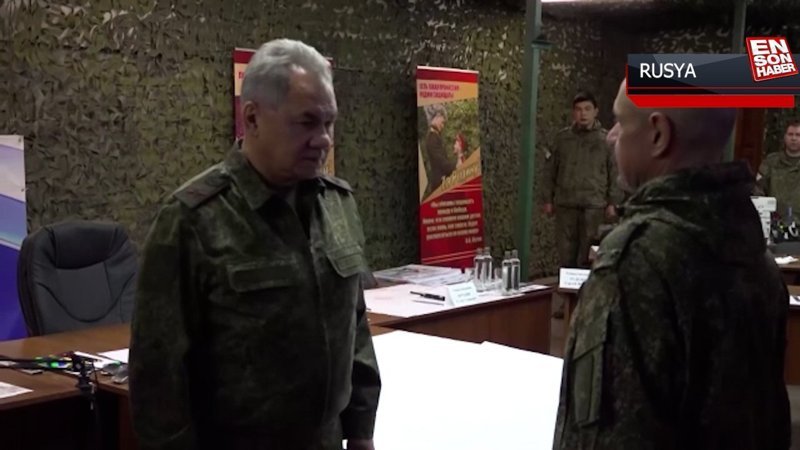 Rusya Savunma Bakanı Şoygu, Ukrayna’da savaşan Rus askerlerini denetledi