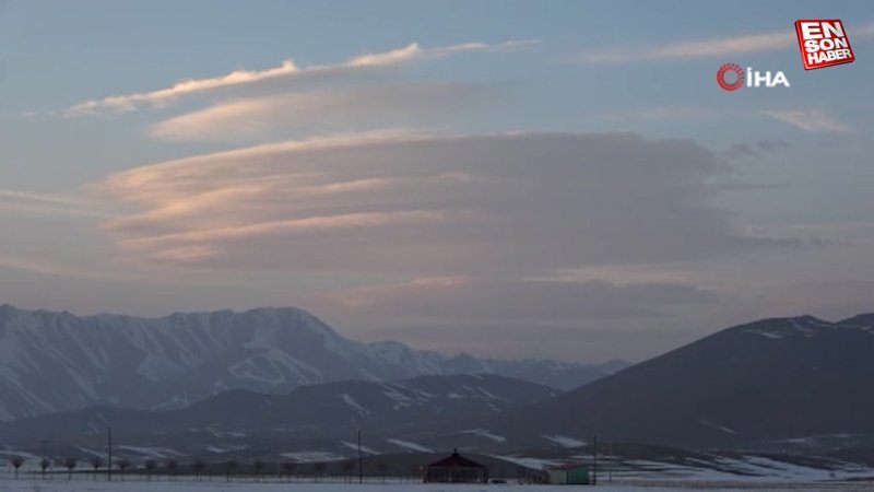 Yüksekova semalarında mercek bulutu oluştu