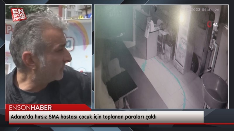 Adana’da hırsız SMA hastası çocuk için toplanan paraları çaldı