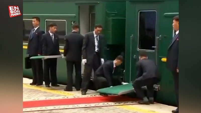 Kuzey Kore Lideri Kim Jong'un trenden inebilmesi için yapılan hazırlık