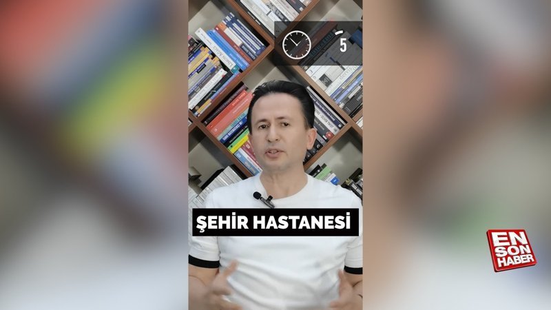Tuzla Belediye Başkanı Şadi Yazıcı, AK Parti döneminde açılan hastaneleri 1 dakikada saymayı denedi