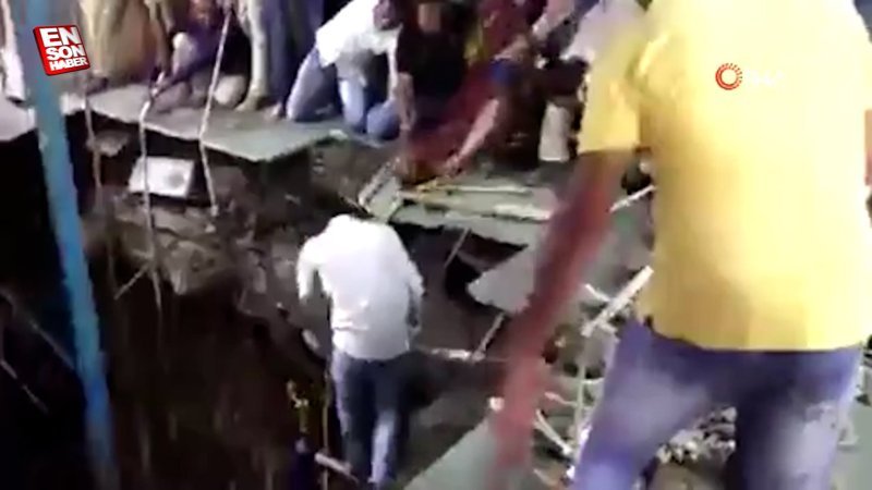 Hindistan’da mağara tapınağının zemini çöktü