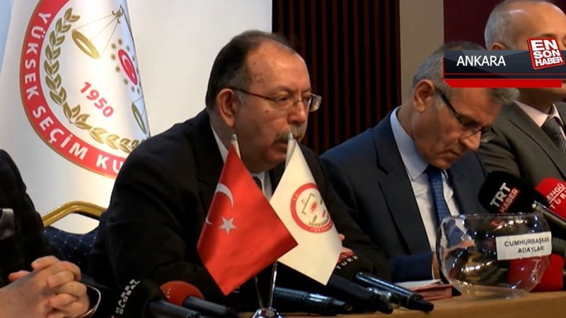 Cumhurbaşkanı adaylarının pusuladaki sırası belli oldu