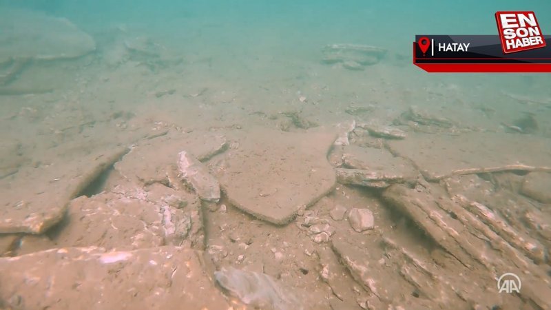 Depremin Hatay'ın kıyı şeridindeki etkileri su altında görüntülendi