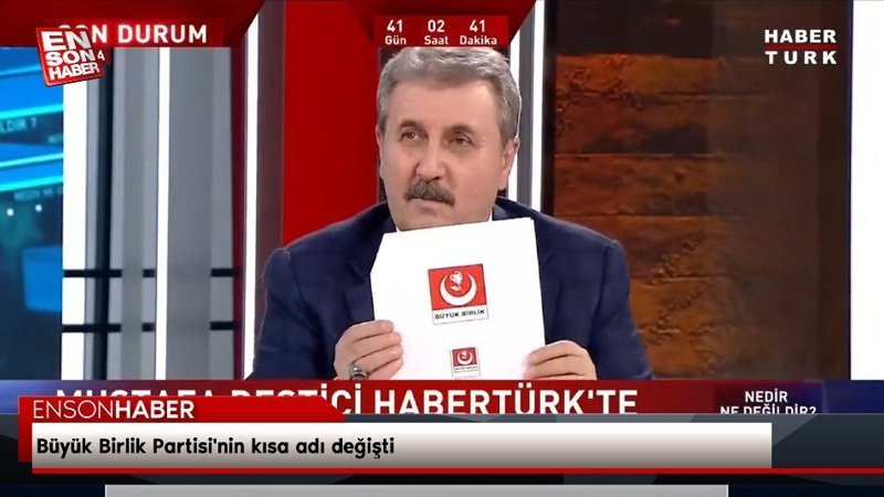 Büyük Birlik Partisi'nin kısa adı değişti