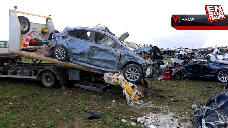 Hatay'da araba mezarlıkları doldu