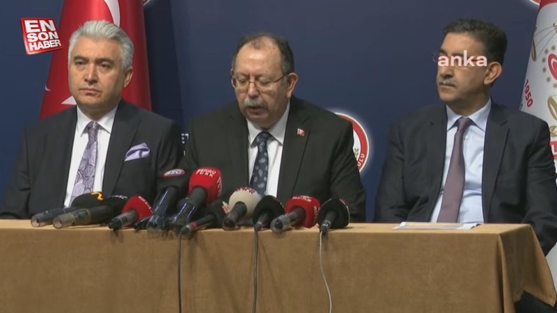 YSK Başkanı Ahmet Yener, seçimlere ilişkin verileri paylaştı