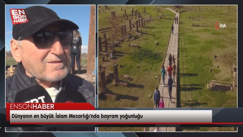 Dünyanın en büyük İslam Mezarlığı'nda bayram yoğunluğu