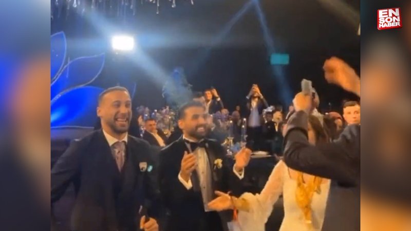 Cenk Tosun, Umut Meraş'ın düğününde davul çalıp oynadı