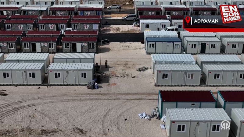Adıyaman'da 24 bin depremzede konteyner kentlere yerleştirildi