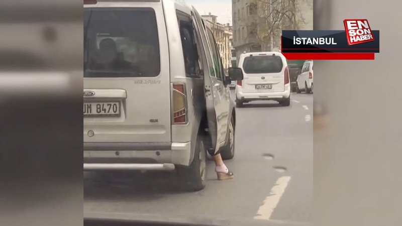 İstanbul trafiğinde ilginç görüntüler