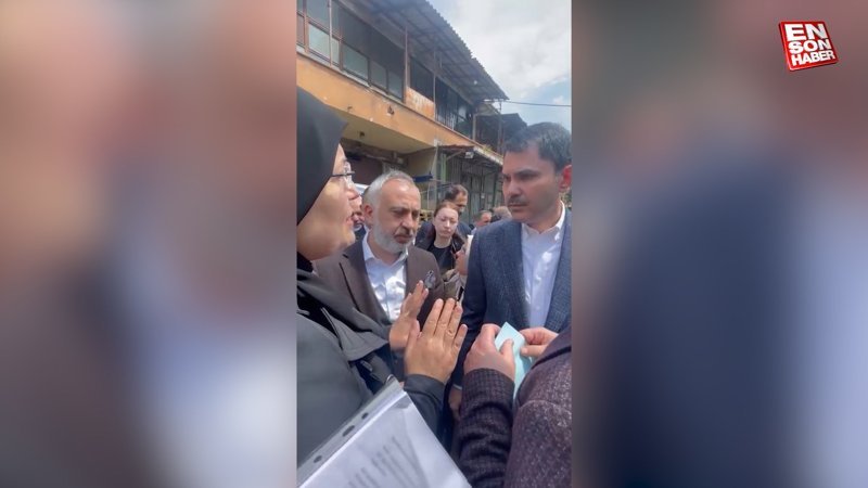 Murat Kurum ile görüşen vatandaş, Kartal'da kentsel dönüşüme nasıl karşı çıkıldığını anlattı