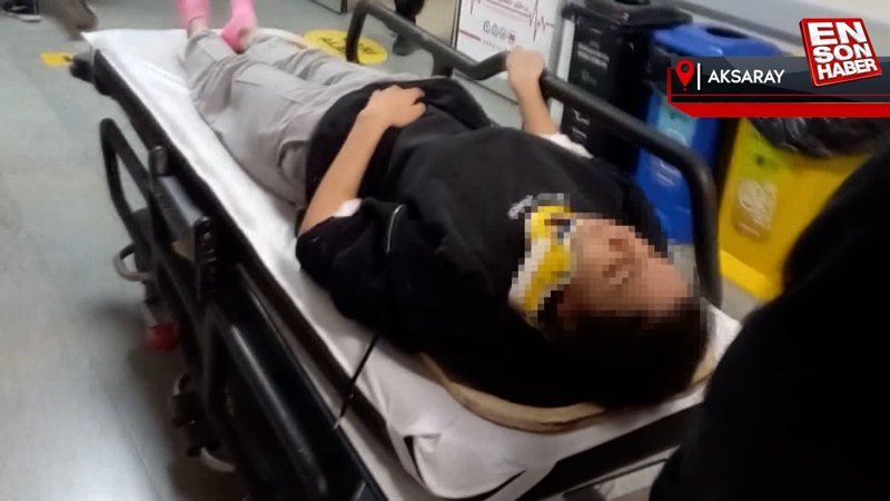 Aksaray'da çarşafla yurttan kaçma girişiminin sonu hastanede bitti