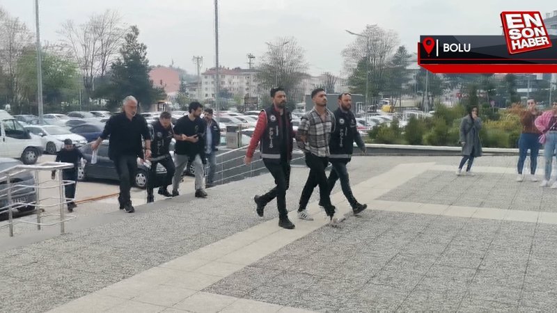 Bolu'da esnafı tehdit edip haraç kesen çete yakalandı