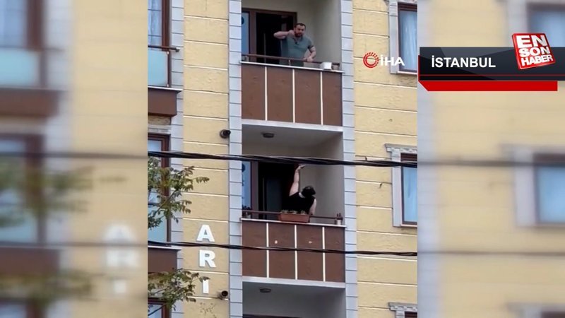 İstanbul Kağıthane'de ev sahibi dehşeti kamerada