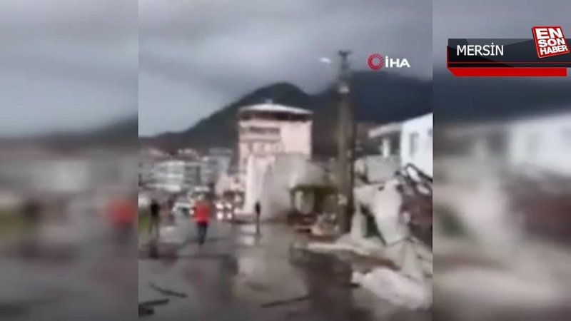 Mersin'de fırtına ve hortum
