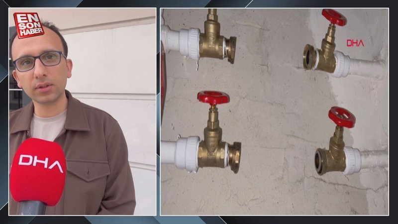 Sultangazi'de binanın su sayaçları çalınınca bina susuz kaldı