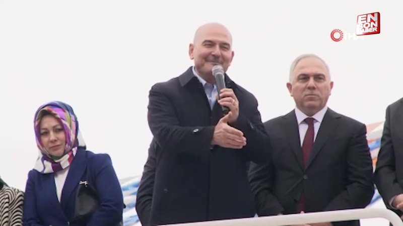 Bakan Soylu'dan konuşması sırasında müzik açan CHP standına tepki