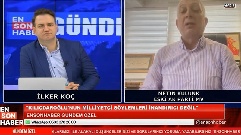 Metin Külünk Kılıçdaroğlu'nun Kandil ve FETÖ ilişkilerine değindi