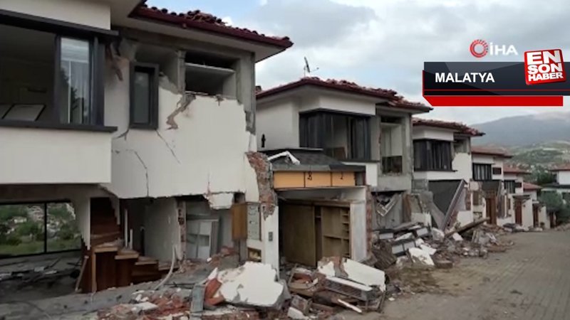 Malatya'da depremin vurduğu milyonluk villalar için yıkım kararı