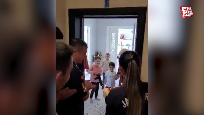 Şehit Uzman Çavuş Ali Cevizci'nin arkadaşları oğlunun doğum gününü unutmadı