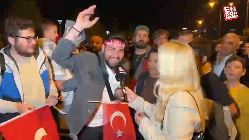 Ensonhaber ekibi Beştepe'de coşkulu anları görüntüledi